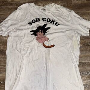 Son Goku White Graphic Short Sleeve Tee